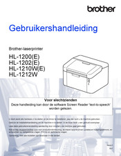 Brother HL-1210W Gebruikershandleiding