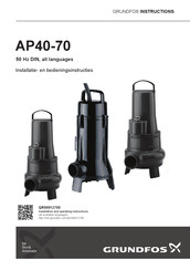 Grundfos AP60 Installatie- En Bedieningsinstructies