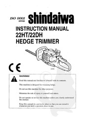 Shindaiwa 22DH Handleiding