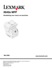 Lexmark X642e Handleiding