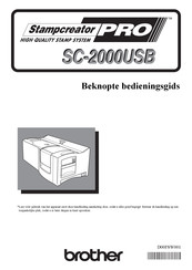 Brother Stampcreator PRO SC-2000USB Bedieningshandleiding