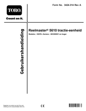 Toro Reelmaster 5610 Series Gebruikershandleiding