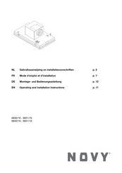 Novy 6830/16 Gebruiksaanwijzing En Installatievoorschrift