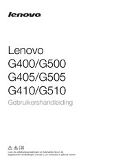 Lenovo G505 Gebruikershandleiding