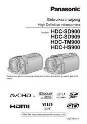 Panasonic HDC-HS900 Gebruiksaanwijzing