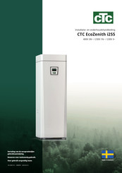 CTC EcoZenith i255 Installatie- En Onderhoudshandleiding