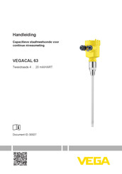 Vega VEGACAL 63 Handleiding