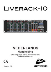 JB Systems LIVERACK-10 Handleiding