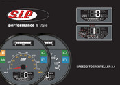 SIP SPEEDO-TOERENTELLER 2.1 Instructies