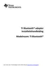 Texas Instruments TI Bluetooth Installatiehandleiding