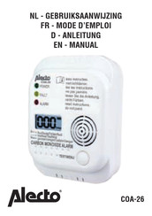 Alecto COA-26 Gebruiksaanwijzing