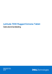 Dell Latitude 7030 Rugged Extreme Gebruikershandleiding