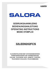 Salora 32LED9202FCS Gebruiksaanwijzing