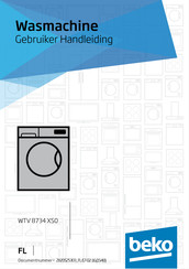 Beko WTV 8734 XS0 Gebruikershandleiding