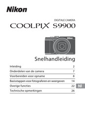 Nikon Coolpix S9900 Snelhandleiding