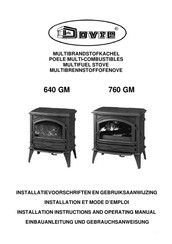 Dovre 640 GM Gebruiksaanwijzing En Installatievoorschriften