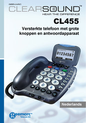 Geemarc CLEARSOUND CL455 Handleiding