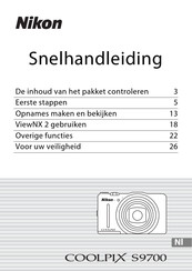 Nikon COOLPIX S9700 Snelhandleiding