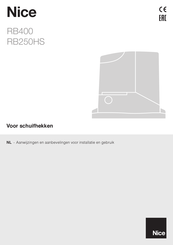 Nice RB400 Installatiehandleiding