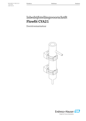 Endress+Hauser Flowfit CYA21 Bedieningsvoorschrift