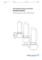 Endress+Hauser Flowfit CPA240 Bedieningsvoorschrift