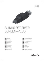 SOMFY SLIM IO SCREEN+PLUG Handleiding