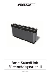 Bose SoundLink Bluetooth speaker III Gebruikershandleiding