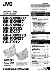 JVC GR-SX22 Gebruiksaanwijzing