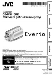 JVC Everio GZ-MS110BE Beknopte Gebruiksaanwijzing