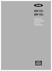 M-E ADV-110 1 Series Gebruiksaanwijzing