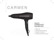 Carmen EASY VOLUME 2200 Gebruiksaanwijzing