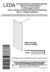 Leda OPEN XL Montagehandleiding