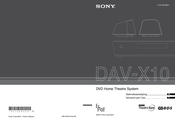 Sony Bravia DAV-X10 Gebruiksaanwijzing