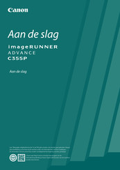 Canon imageRUNNER ADVANCE C355P Snel Aan De Slag