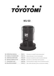 Toyotomi KS-53 Gebruiksaanwijzing