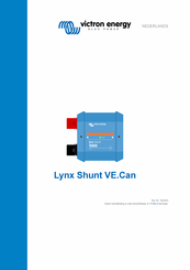 Victron energy Lynx Shunt VE.Can Handleiding