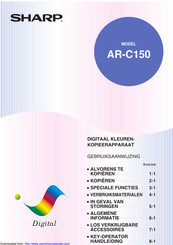 Sharp AR-C150 Gebruiksaanwijzing