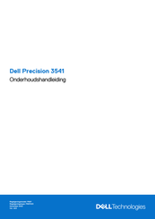 Dell Precision 3541 Onderhoudshandleiding