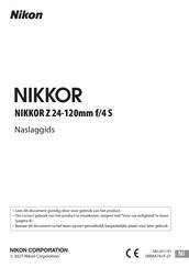 Nikon NIKKOR Z 24-120mm f/4 S Naslaggids