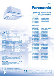 Panasonic CU-L43DBE8 Handleiding