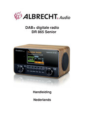 Albrecht Audio DR 865 Senior Handleiding