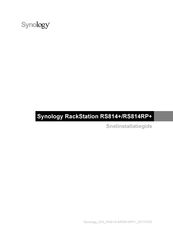 Synology RackStation RS3614xs+ Snel Installatiegids