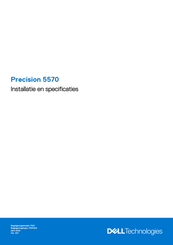 Dell Precision 5570 Installatiehandleiding