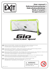 Exit Gio Soccer Goal Gebruikershandleiding