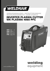 WELDKAR WK PLASMA 4060 PFC Gebruiksaanwijzing