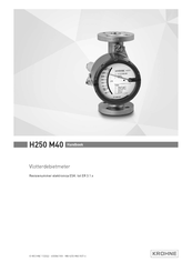 KROHNE H250 M40 Handboek