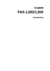 Canon FAX-L280 Handleiding