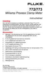Fluke 772 Instructieblad
