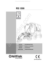 Nilfisk RS 1300 Gebruiksaanwijzing