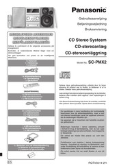 Panasonic SC-PMX2 Gebruiksaanwijzing